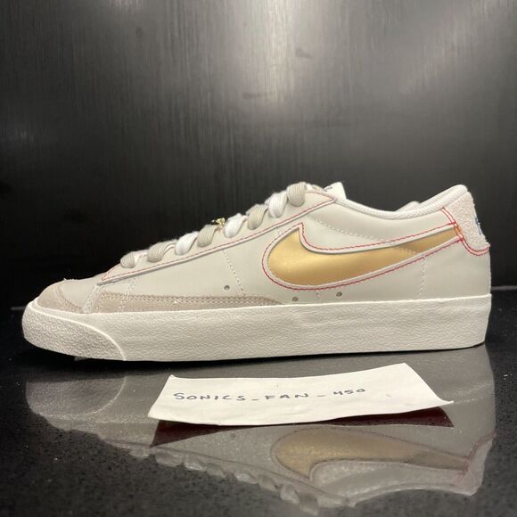 Nike Blazer Low '77 Premium Size 8 Mens Light Bone Gray First Use DH4370 002 - Picture 4 of 11